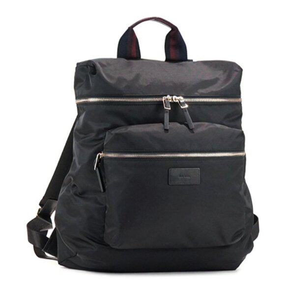 Paul Smith Unisex‎ Lightweight Nylon Webbing Backpack Zip Closure Lined Black main image 5